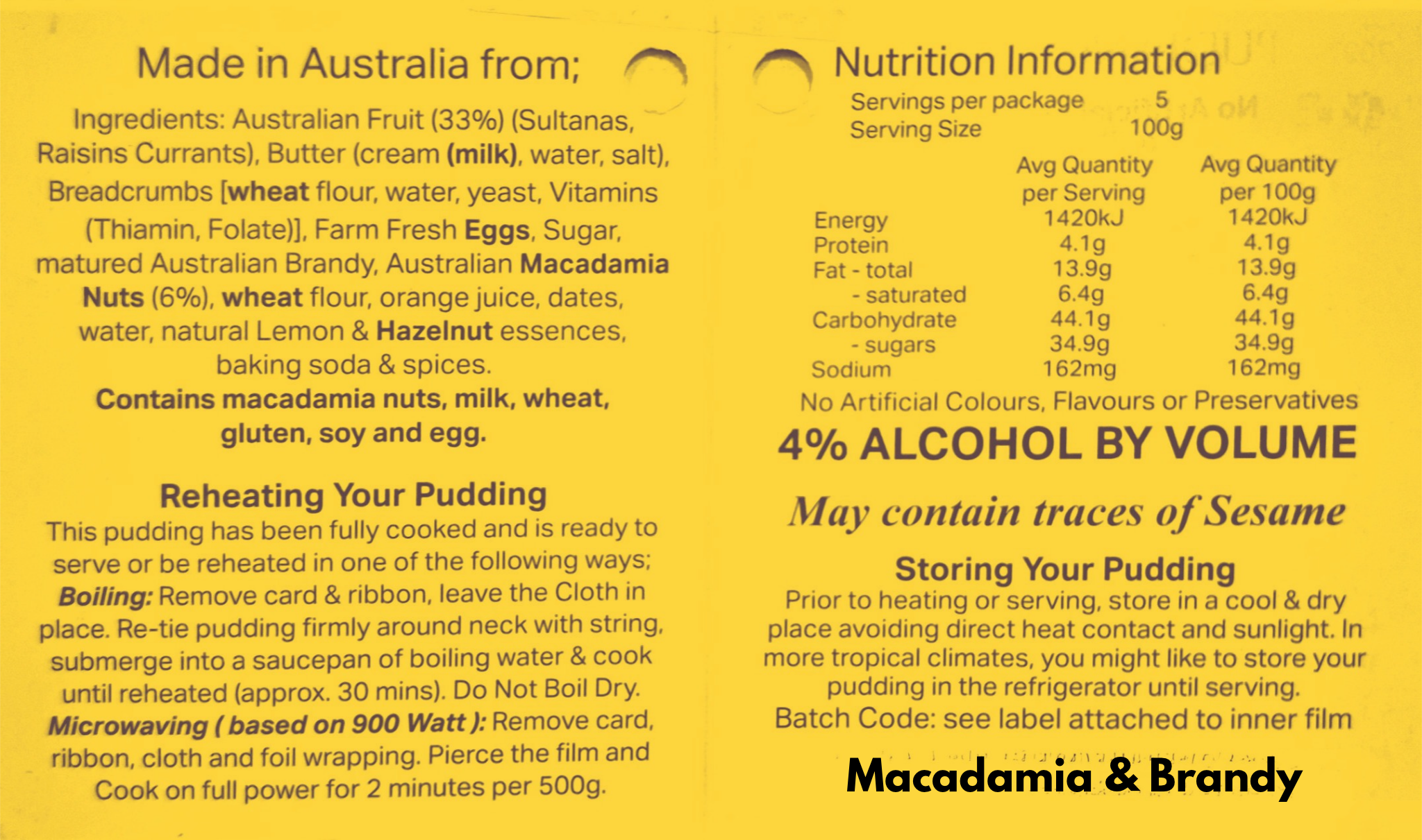 Macadamia & Brandy Puddings and Logs - Image 7